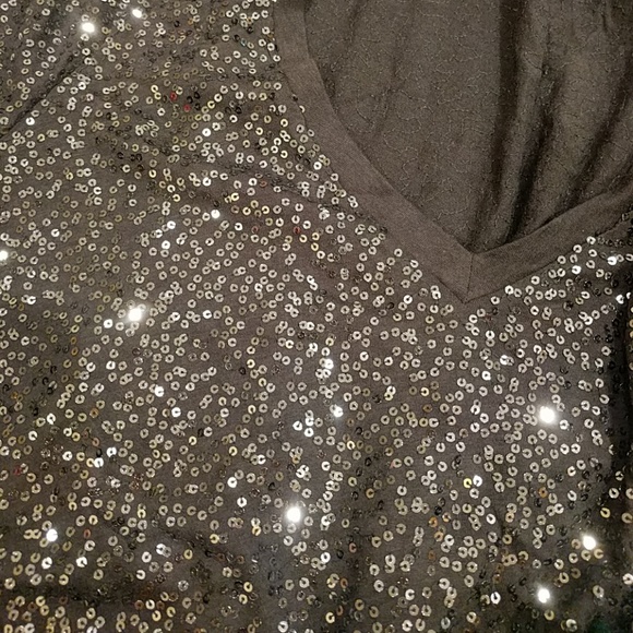 Sequined dark gray shirt - Picture 3 of 3